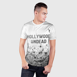 Футболка спортивная мужская Hollywood Undead - white gradient посередине, цвет: 3D-принт — фото 2