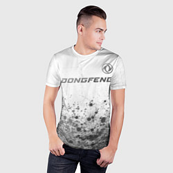 Футболка спортивная мужская Dongfeng - white gradient посередине, цвет: 3D-принт — фото 2