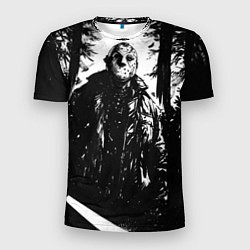 Футболка спортивная мужская Джейсон в лесу, цвет: 3D-принт
