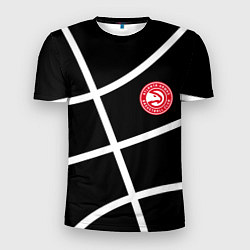 Футболка спортивная мужская Atlanta Hawks NBA, цвет: 3D-принт