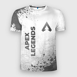 Мужская спорт-футболка Apex Legends - white gradient вертикально