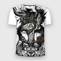 Футболка спортивная мужская Языческий бог воинов, цвет: 3D-принт