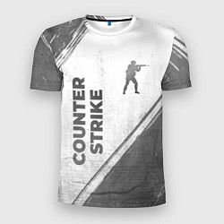 Футболка спортивная мужская Counter Strike - white gradient вертикально, цвет: 3D-принт