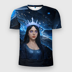 Мужская спорт-футболка Билли Айлиш в стиле снежной королевы