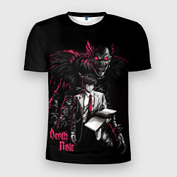 Футболка спортивная мужская Death Note - Ryuk and Light, цвет: 3D-принт