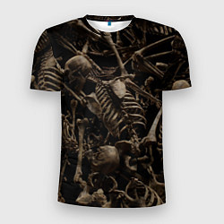 Футболка спортивная мужская Человеческие кости, цвет: 3D-принт