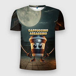 Футболка спортивная мужская Cappuccino Assassino мем, цвет: 3D-принт