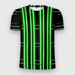 Футболка спортивная мужская Neon green, цвет: 3D-принт