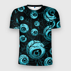 Футболка спортивная мужская Синие глаза, цвет: 3D-принт