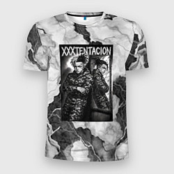 Футболка спортивная мужская XXXTentacion облокотился об зеркало, цвет: 3D-принт