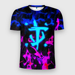 Мужская спорт-футболка Doom неоновый дым