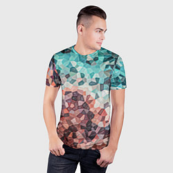 Футболка спортивная мужская Мозаика воспоминаний - текстура, цвет: 3D-принт — фото 2