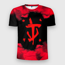 Футболка спортивная мужская Doom огненные краски, цвет: 3D-принт