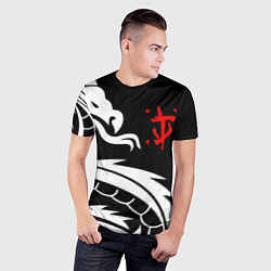 Футболка спортивная мужская Doom dragon steel, цвет: 3D-принт — фото 2