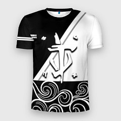 Футболка спортивная мужская Doom стильная геометрия, цвет: 3D-принт