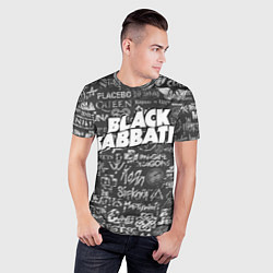 Футболка спортивная мужская Black Sabbath pattern, цвет: 3D-принт — фото 2