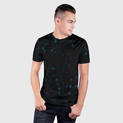 Футболка спортивная мужская Color dark blue khaki, цвет: 3D-принт — фото 2