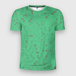 Футболка спортивная мужская Color green brown, цвет: 3D-принт