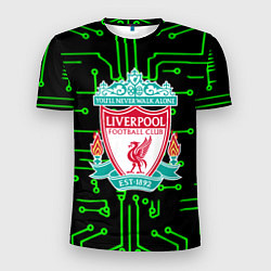 Футболка спортивная мужская Liverpool плата текстура, цвет: 3D-принт