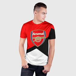 Футболка спортивная мужская Arsenal geometry sport, цвет: 3D-принт — фото 2