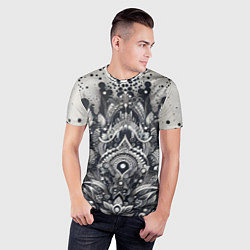 Футболка спортивная мужская Abstract pattern - graffiti, цвет: 3D-принт — фото 2