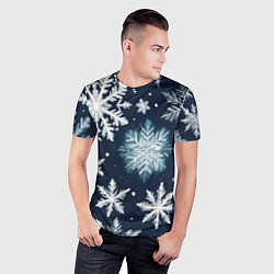 Футболка спортивная мужская Снежное небо, цвет: 3D-принт — фото 2