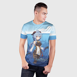 Футболка спортивная мужская Гань Юй аниме стиль Genshin Impact, цвет: 3D-принт — фото 2