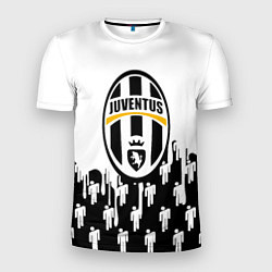 Футболка спортивная мужская Ювентус краски люди текстура, цвет: 3D-принт