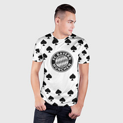 Футболка спортивная мужская Bayern Mnchen пики, цвет: 3D-принт — фото 2