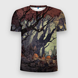 Футболка спортивная мужская Призрачный лес, цвет: 3D-принт
