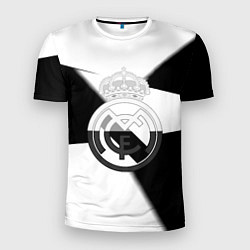 Мужская спорт-футболка Реал Мадрид геометрия полосы