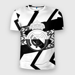 Мужская спорт-футболка Реал Мадрид краски полосы