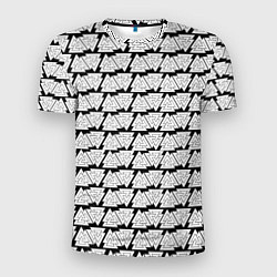 Мужская спорт-футболка Символы валькнут как защитная кольчуга