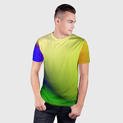 Футболка спортивная мужская The color is multicolored, цвет: 3D-принт — фото 2