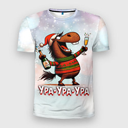 Футболка спортивная мужская Праздничный драйв, цвет: 3D-принт