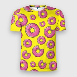 Мужская спорт-футболка Пончики Гомера
