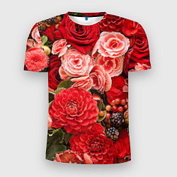 Мужская спорт-футболка Ассорти из цветов