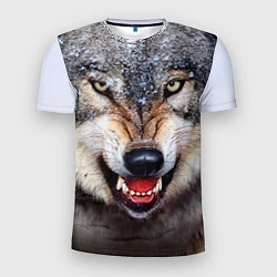 Мужская спорт-футболка Взгляд волка