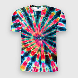 Футболка спортивная мужская Tie dye, цвет: 3D-принт