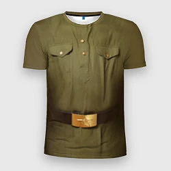 Мужская спорт-футболка Униформа солдата