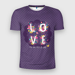 Мужская спорт-футболка Love