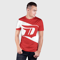 Футболка спортивная мужская Detroit Red Wings D, цвет: 3D-принт — фото 2