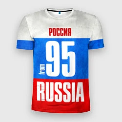 Футболка спортивная мужская Russia: from 95, цвет: 3D-принт