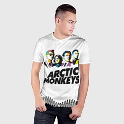 Футболка спортивная мужская Arctic Monkeys: Music Wave, цвет: 3D-принт — фото 2