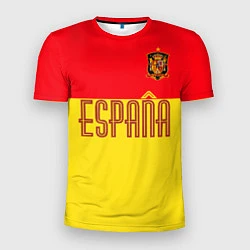 Футболка спортивная мужская Сборная Испании: Евро 2016, цвет: 3D-принт