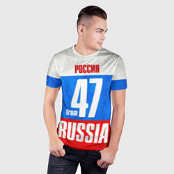 Футболка спортивная мужская Russia: from 47, цвет: 3D-принт — фото 2