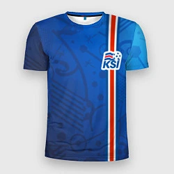 Мужская спорт-футболка Сборная Исландии по футболу
