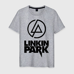 Футболка хлопковая мужская Linkin Park, цвет: меланж