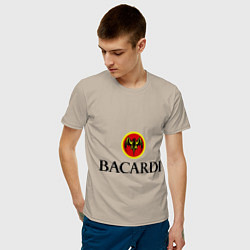Футболка хлопковая мужская Bacardi, цвет: миндальный — фото 2