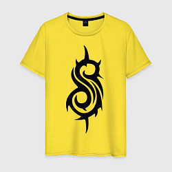 Футболка хлопковая мужская Slipknot, цвет: желтый